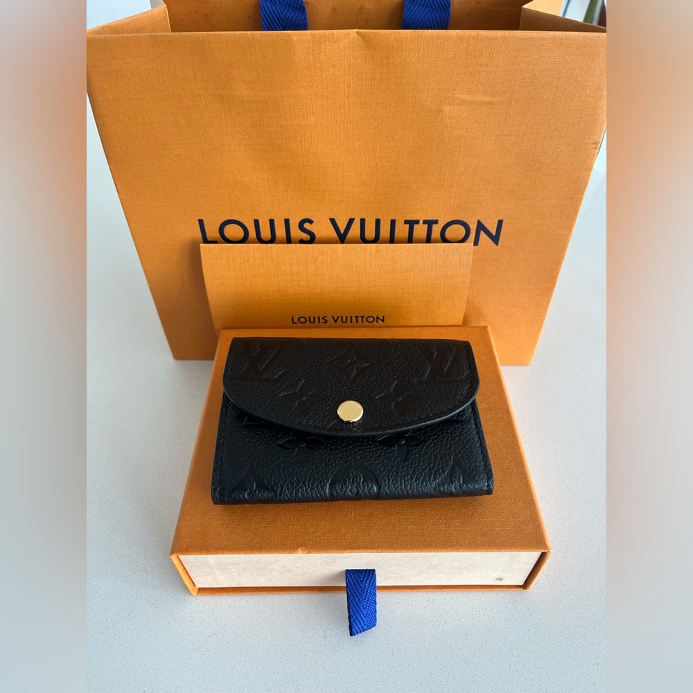 Louis Vuitton Rosalie Coin Purse, NEW WITH TAGS, black